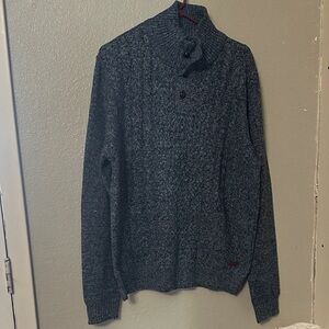 Buffalo David Bitton Dark Gray Turtleneck Sweater